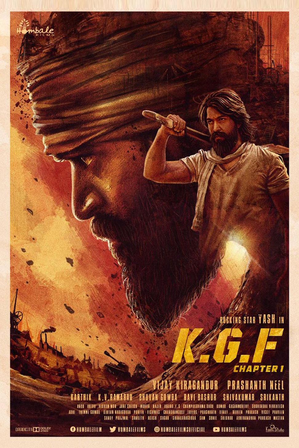 K.G.F Chapter 1 (2018) 720p HDRip Hindi Dubbed Movie ESubs [1.4GB]