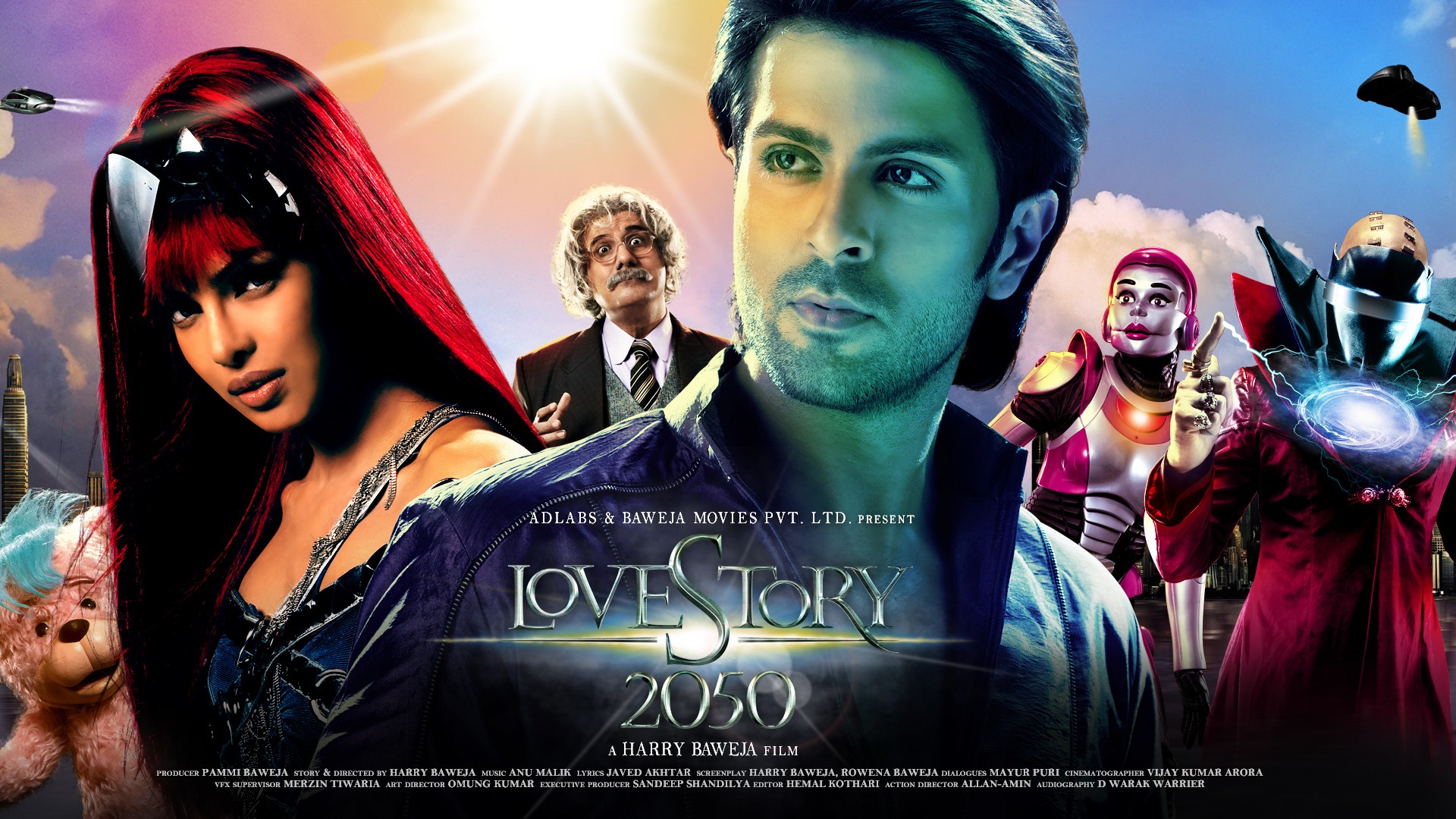 Love Story 2050 2008 Hindi Movie 480p HDRip 450MB ESub Download