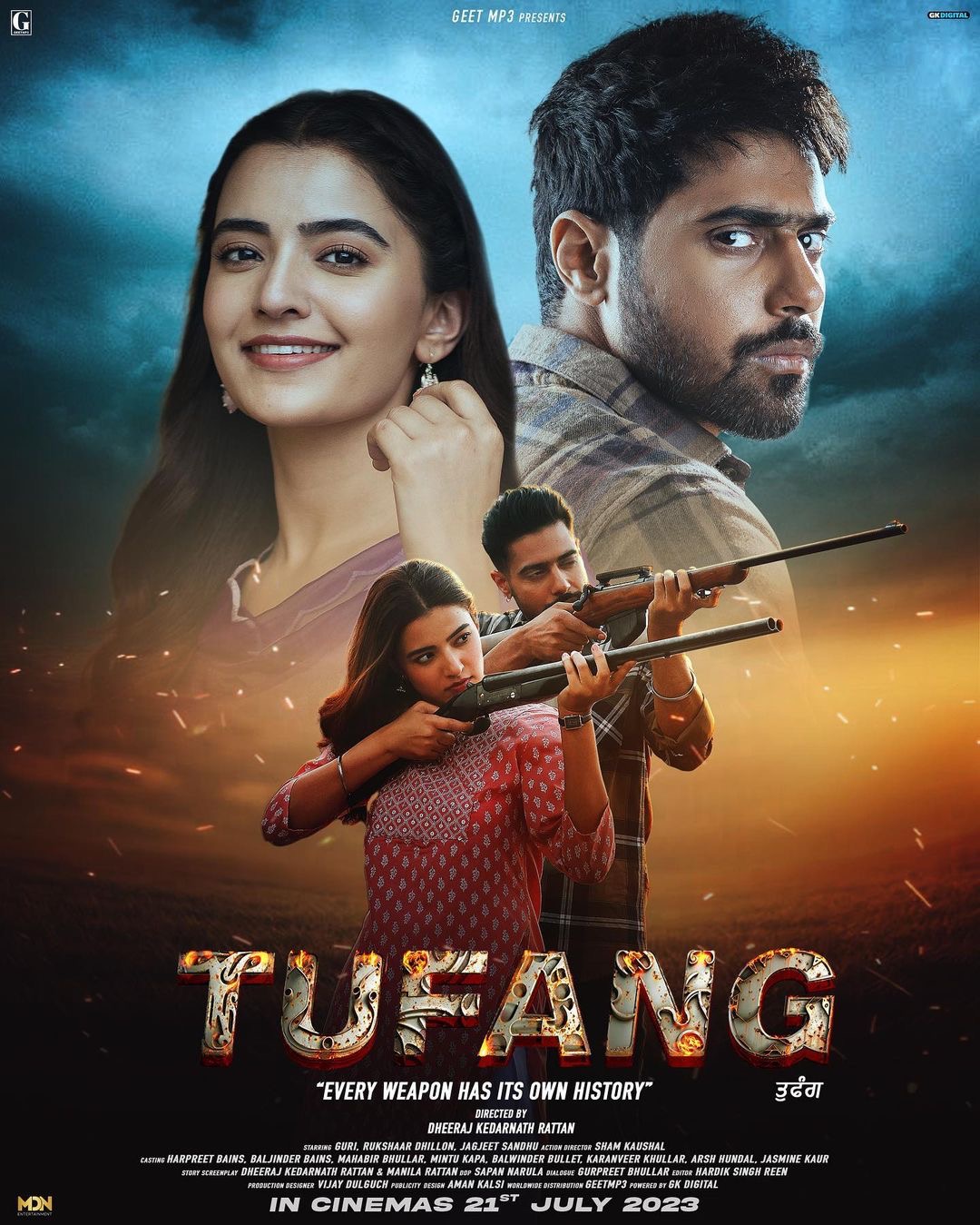 Tufang (2023) 480p HDRip Full Punjabi Movie ESubs [450MB]