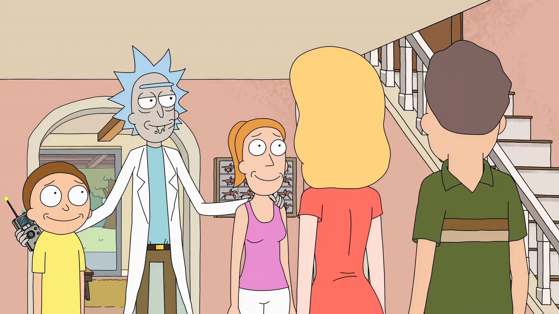 Rick and Morty S02E01 A Rickle in Time [1080p x265 10bit Joy].mkv snapshot 01.30.465