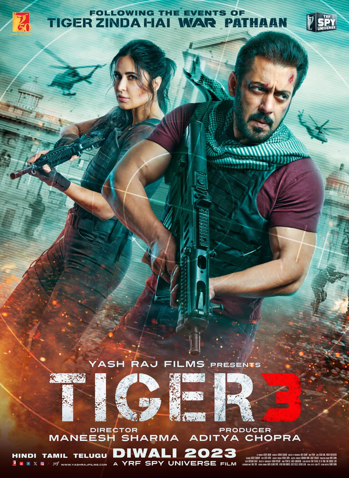 Tiger 3 2023 Telugu Movie 480p PreDVDRip 450MB Download
