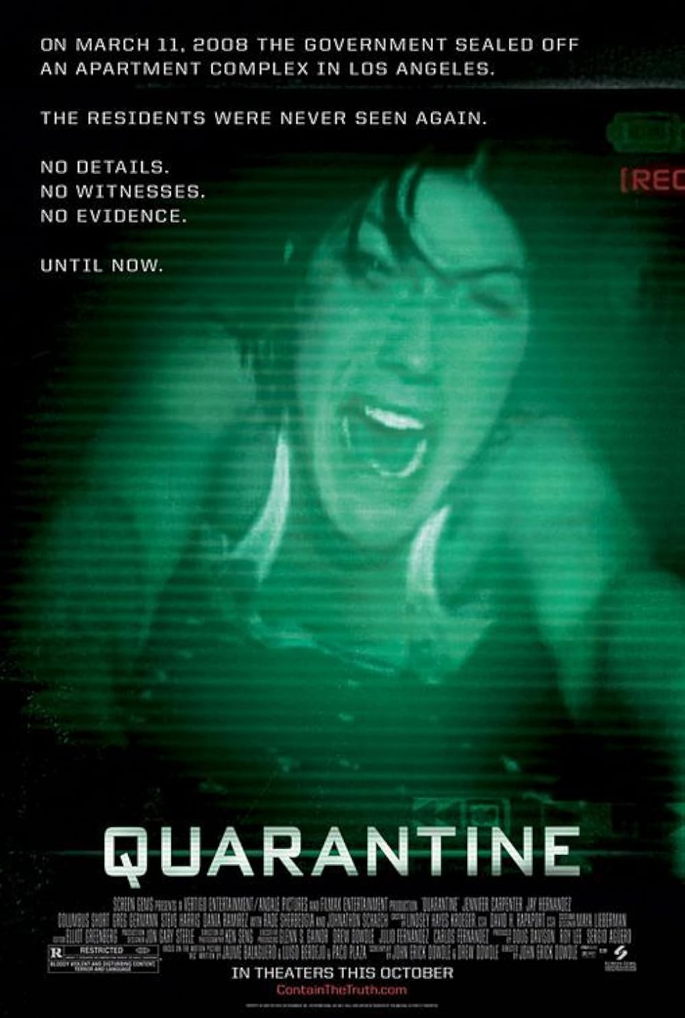 Quarantine 2008 Hindi Dubbed 720p BluRay 800MB ESub Download