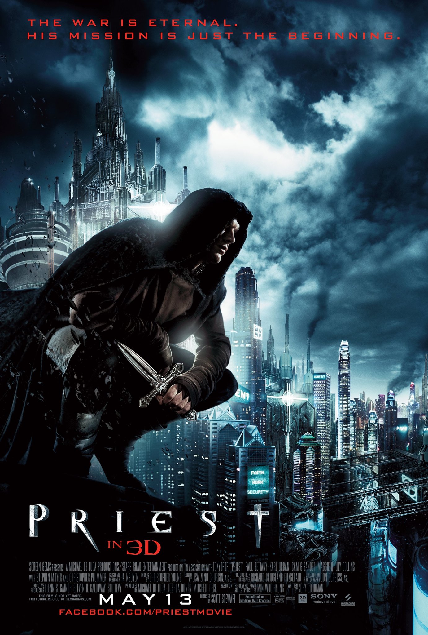 Priest 2011 UNRATED Hindi Dual Audio 350MB BluRay 480p ESub Download