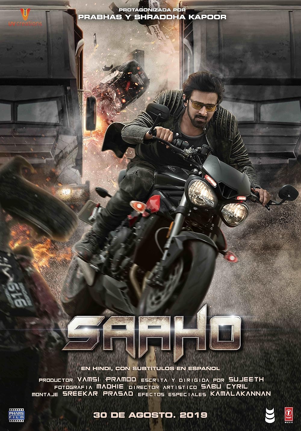 Saaho (2019) 1080p HDRip ORG Hindi Dubbed Movie ESubs [3GB]