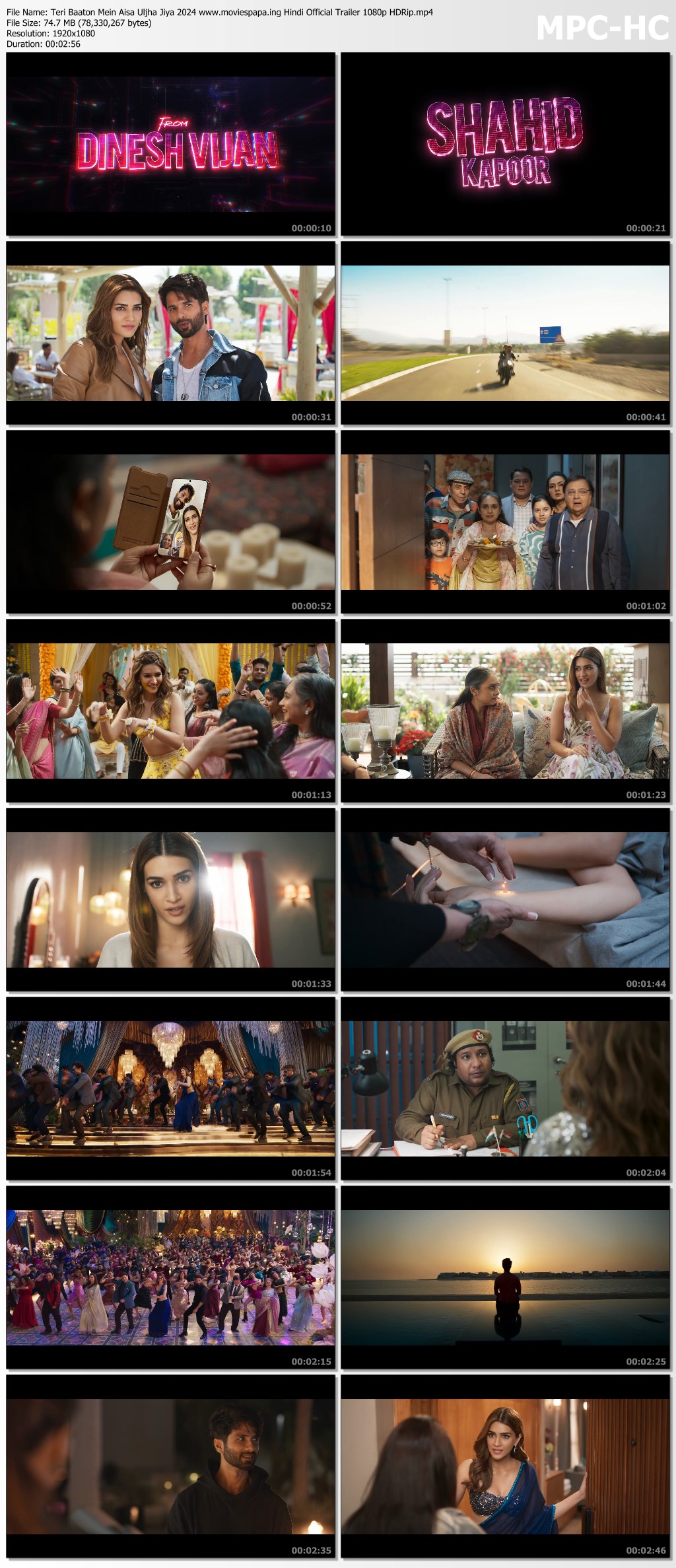 Teri Baaton Mein Aisa Uljha Jiya 2024 www.moviespapa.ing Hindi Official Trailer 1080p HDRip.mp4 thumbs