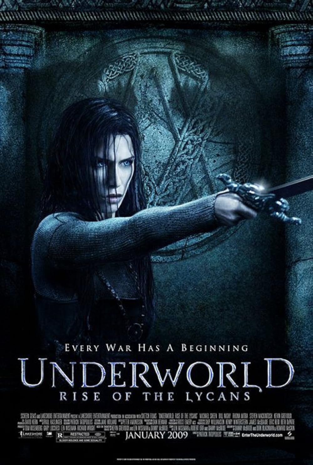 Underworld Rise of the Lycans (2009) 480p BluRay Hindi ORG Dual Audio Movie ESubs [400MB]