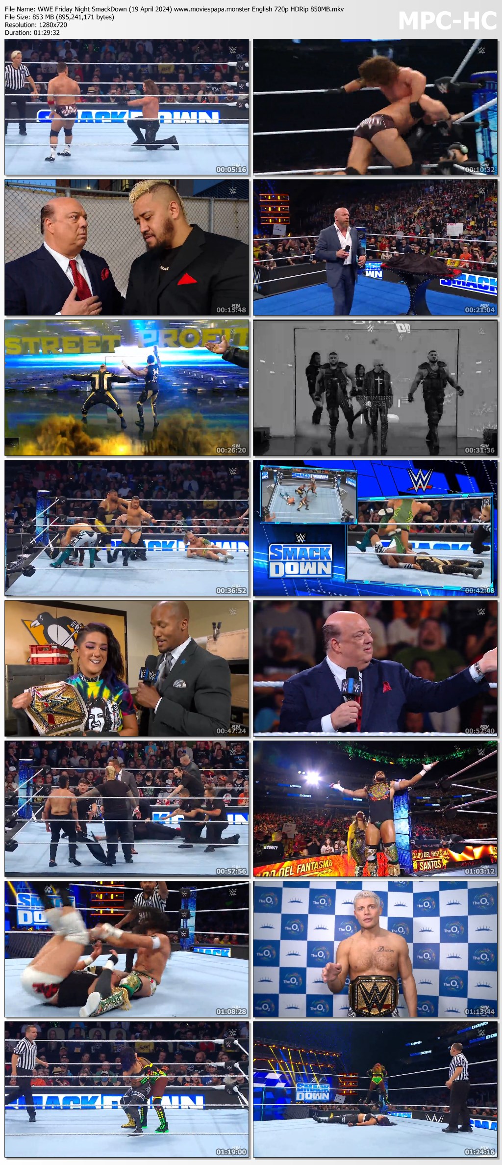 WWE Friday Night SmackDown (19 April 2024)