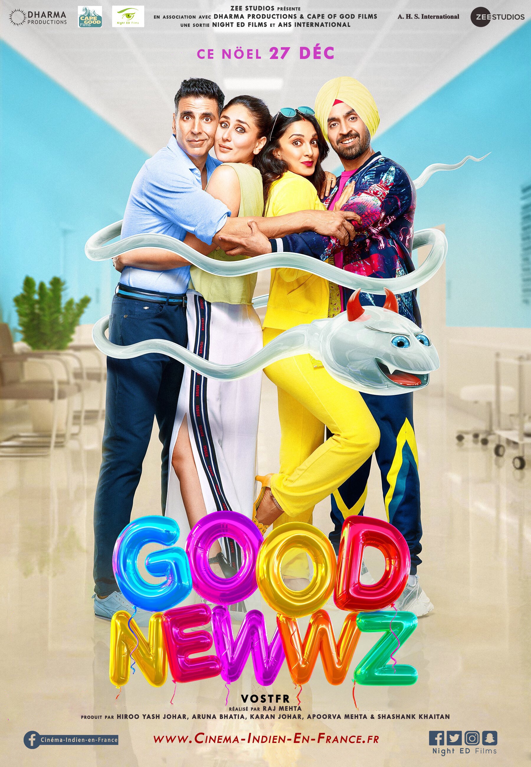 Good Newwz (2019) 1080p HDRip Full Hindi Movie ESubs [2.5GB]
