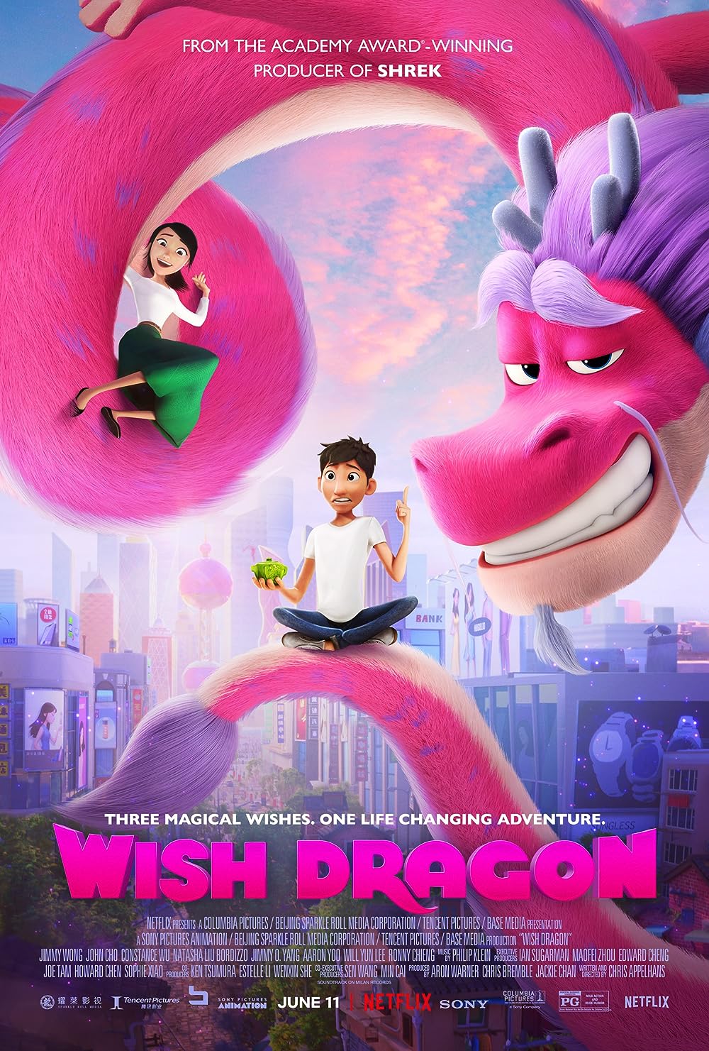 Wish Dragon (2021) 480p HDRip Hindi Dual Audio Movie NF ESubs [350MB]