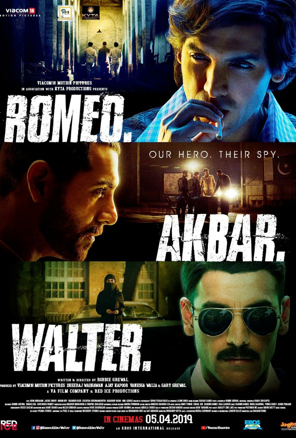 Romeo Akbar Walter (2019) 480p HDRip Full Hindi Movie NF MSubs [450MB]
