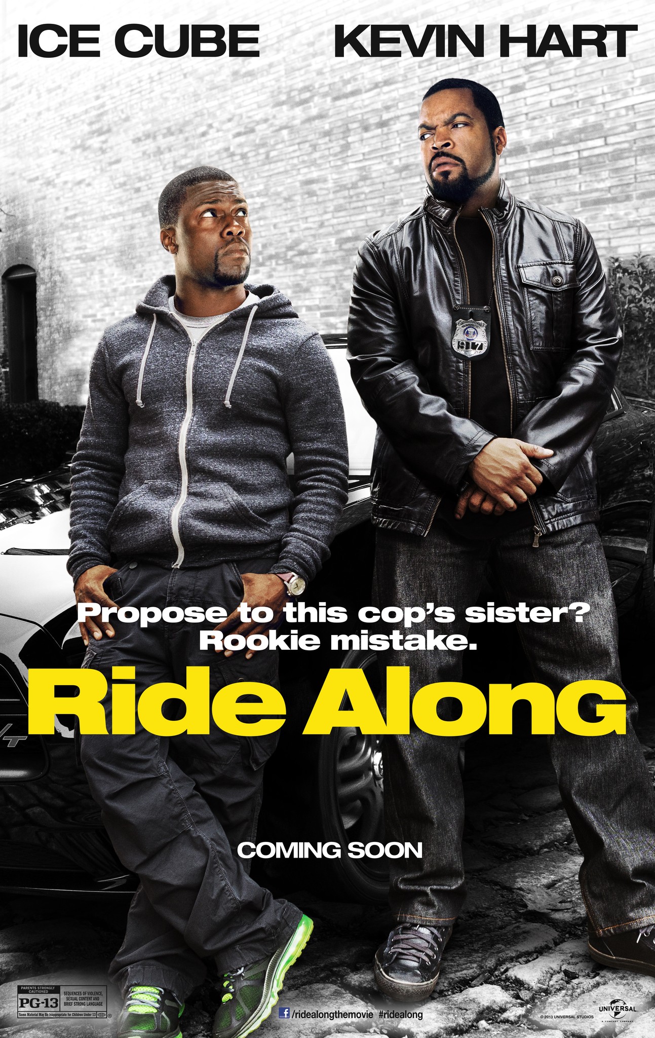 Ride Along (2014) 480p BluRay Hindi ORG Dual Audio Movie ESubs [400MB]