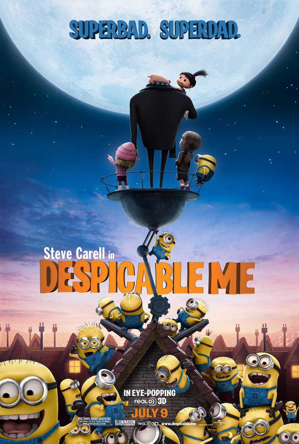 Despicable Me (2010) 1080p HDRip Hindi ORG Dual Audio Movie ESubs [1.6GB]