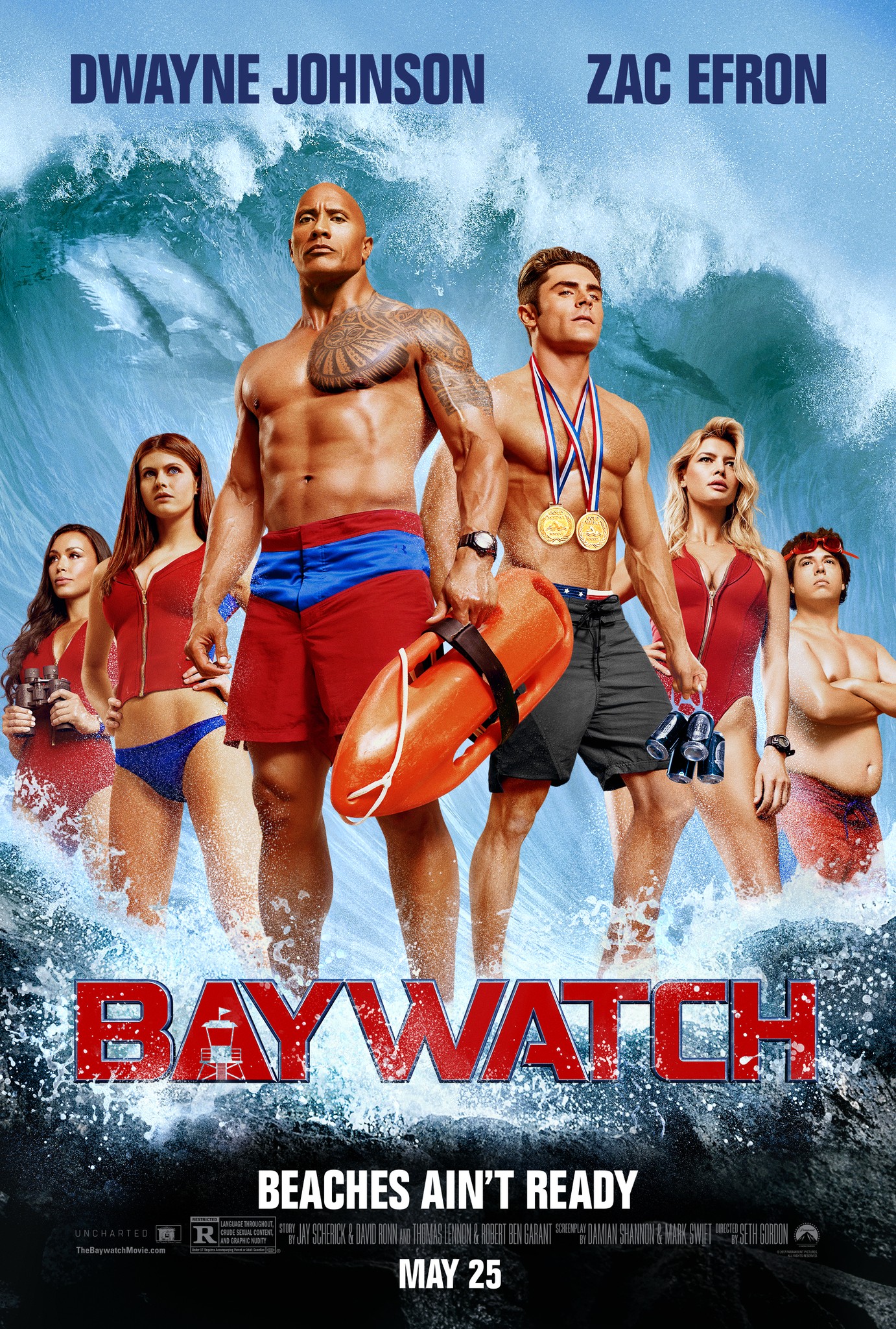 Baywatch 2017 Hindi ORG Dual Audio UNRATED