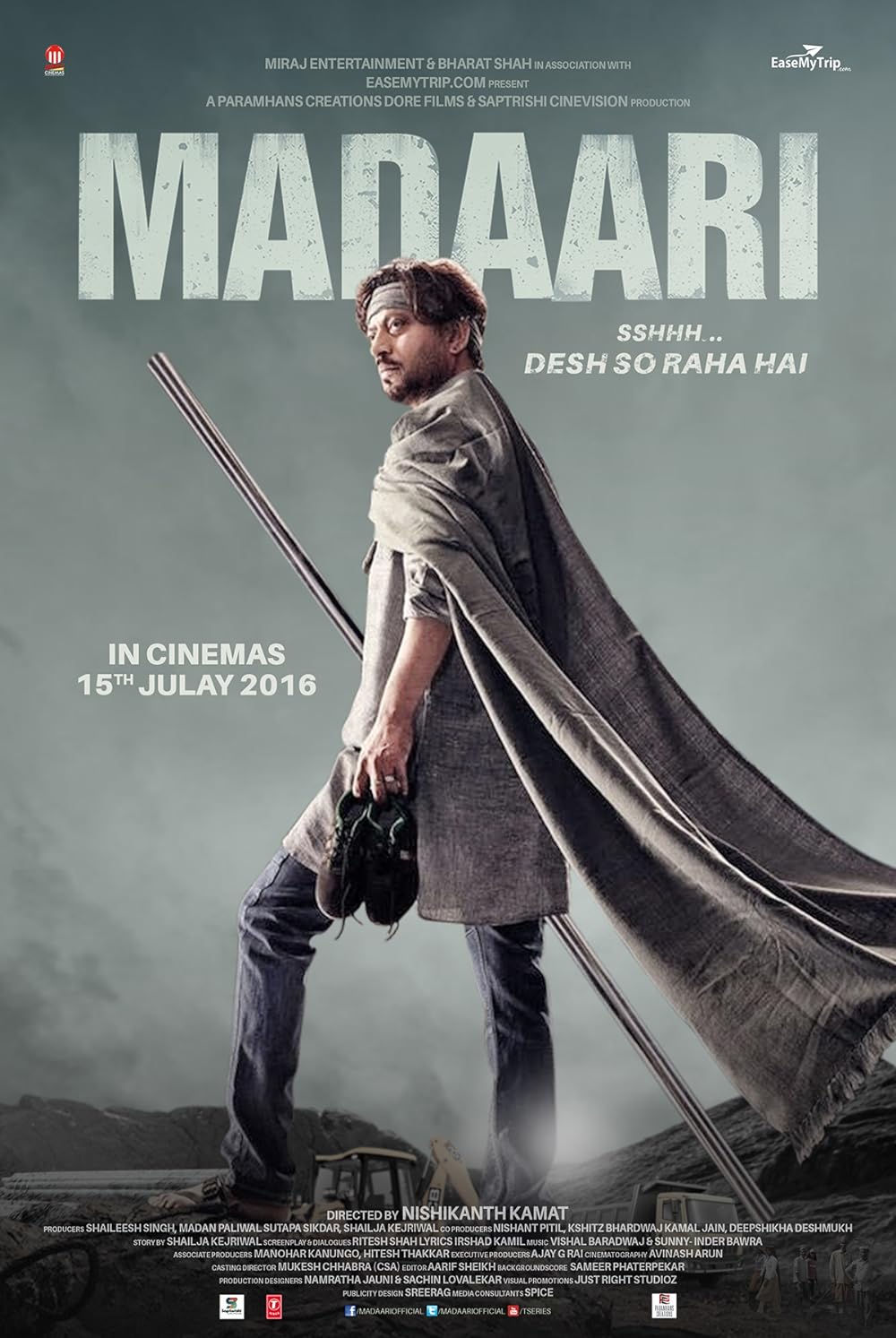 Madaari 2016 Hindi 1080p | 720p | 480p BluRay ESub Download