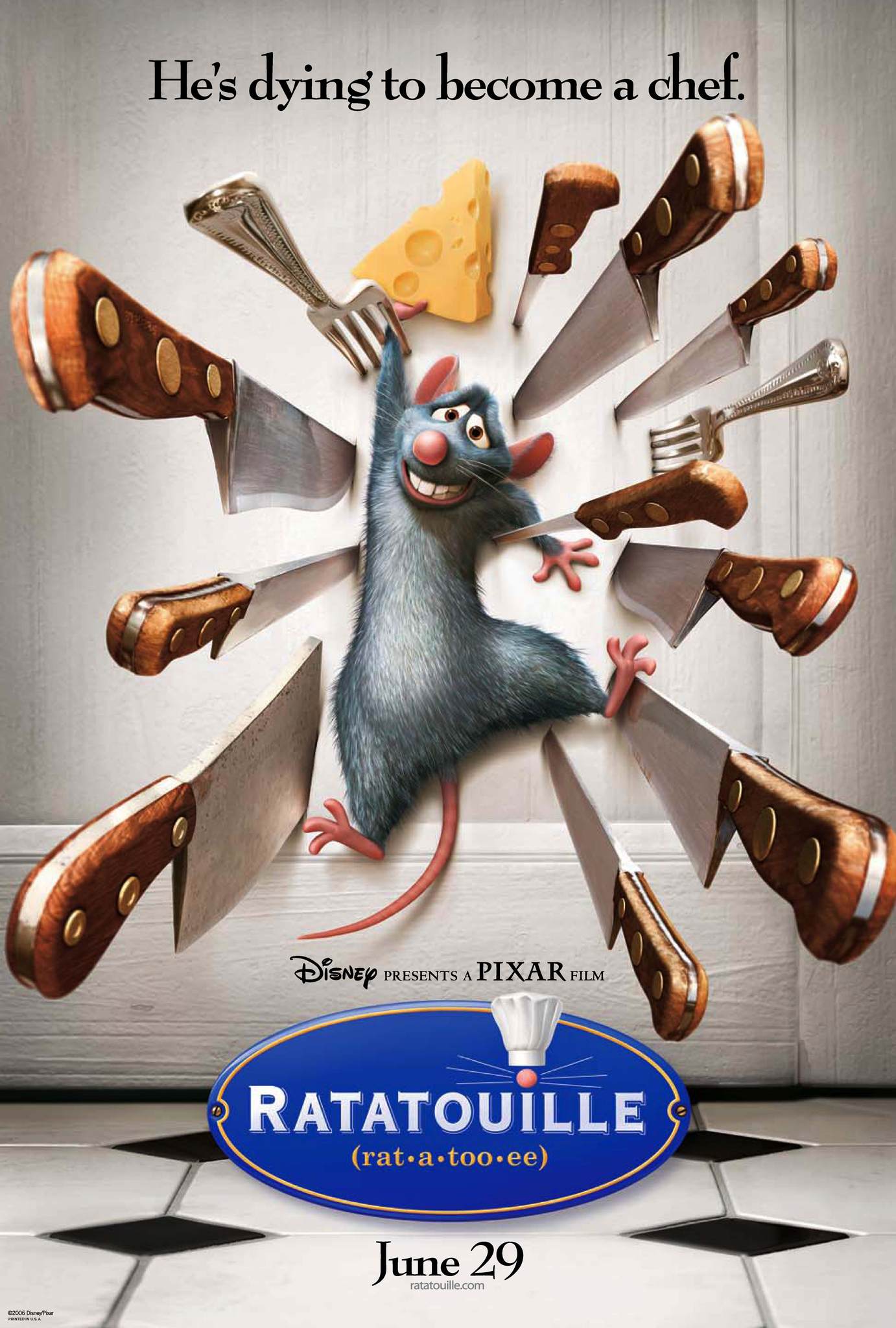 Ratatouille (2007) 480p BluRay Hindi ORG Dual Audio Movie ESubs [500MB]