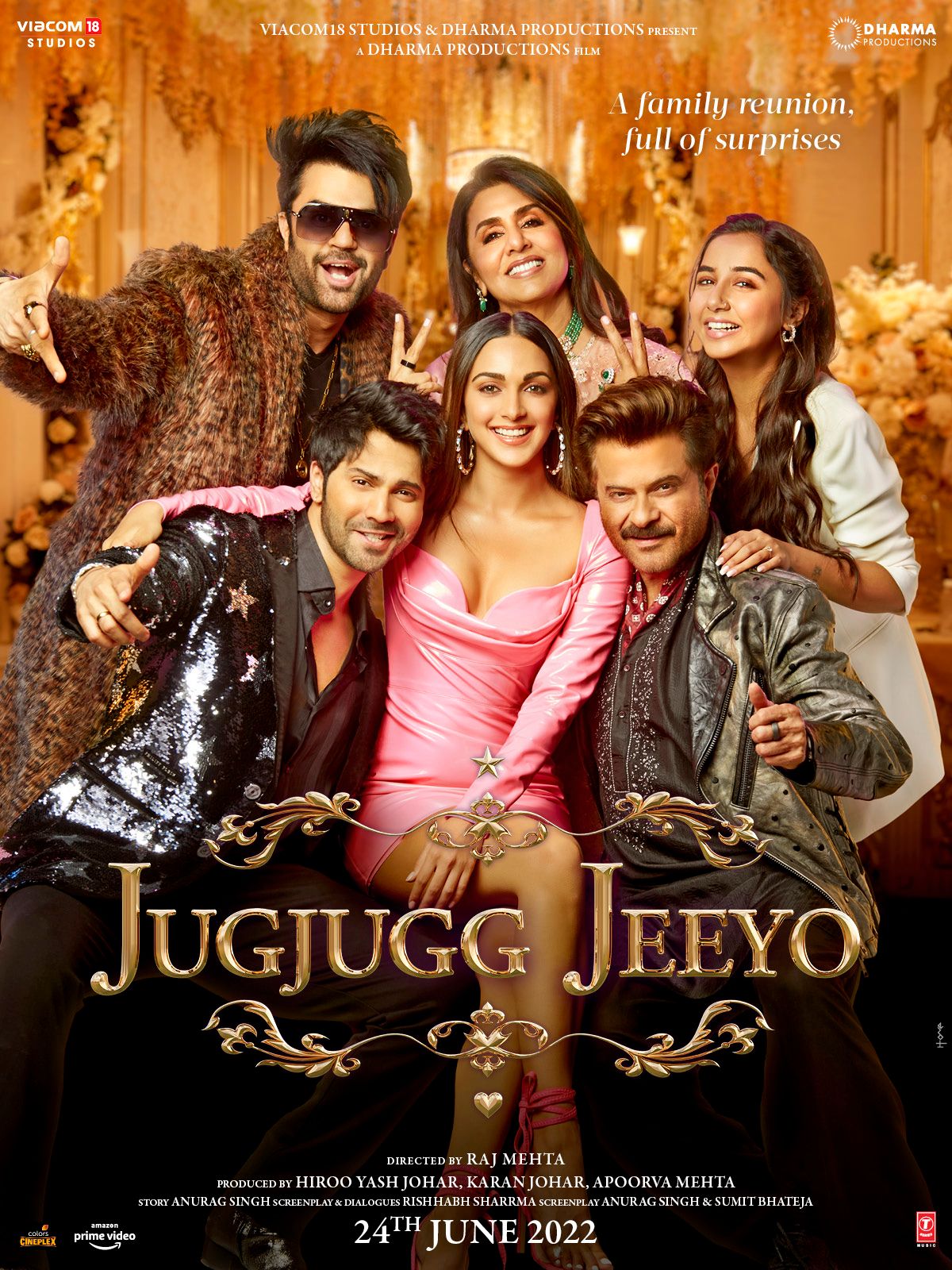 Jugjugg Jeeyo (2022) 480p HDRip Full Hindi Movie ESubs [450MB]