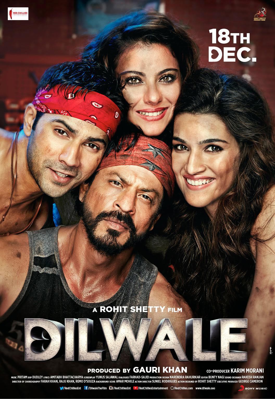 Dilwale (2015) 720p BluRay Full Hindi Movie ESubs [1.4GB]