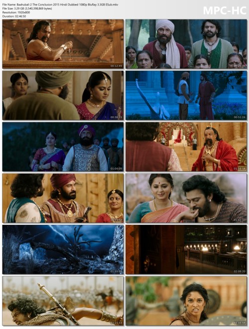 Baahubali 2 The Conclusion 2015 Hindi Dubbed 1080p BluRay 3.3GB ESub.mkv thumbs