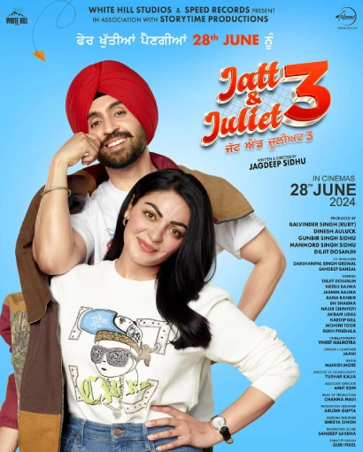 Jatt & Juliet 3 2024 Punjabi ORG Full Movie HDRip | 1080p | 720p | 480p | ESubs Free Download Full Movie