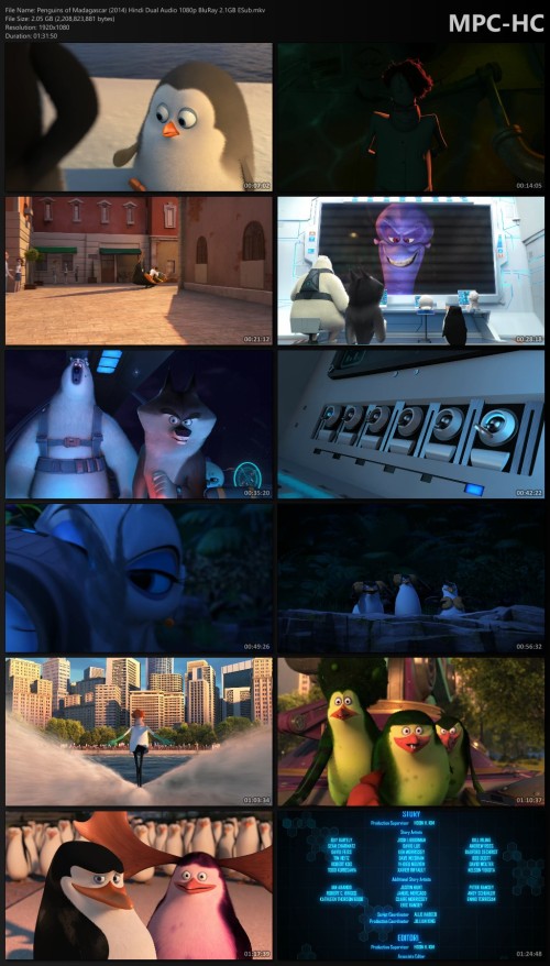 Penguins of Madagascar (2014) Hindi Dual Audio 1080p BluRay 2.1GB ESub.mkv thumbs