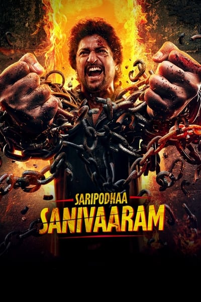 Saripodhaa Sanivaaram (2024) 480p HDRip ORG Hindi Dubbed Movie ESubs [450MB]