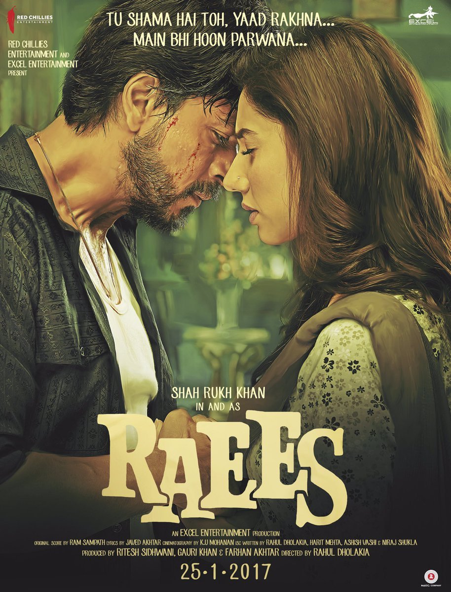 Raees (2017) 720p BluRay Full Hindi Movie ESubs [1.3GB]