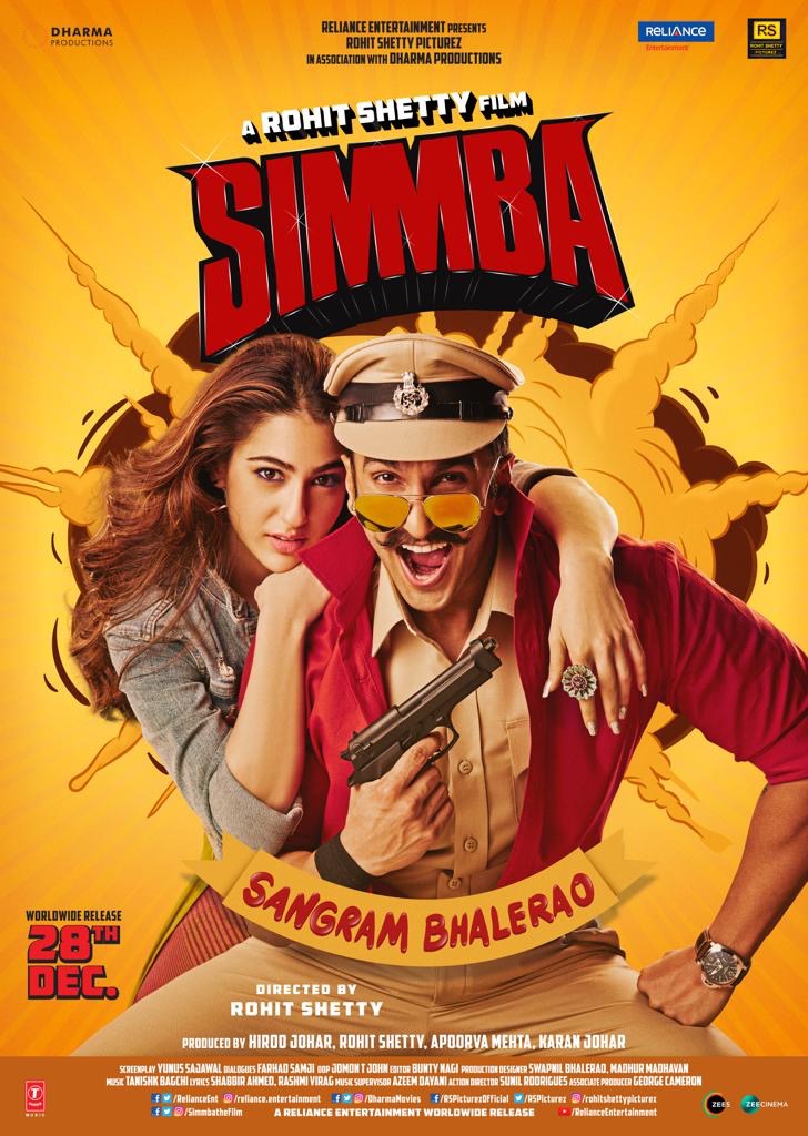 Simmba (2018) 480p BluRay Full Hindi Movie ESubs [650MB]