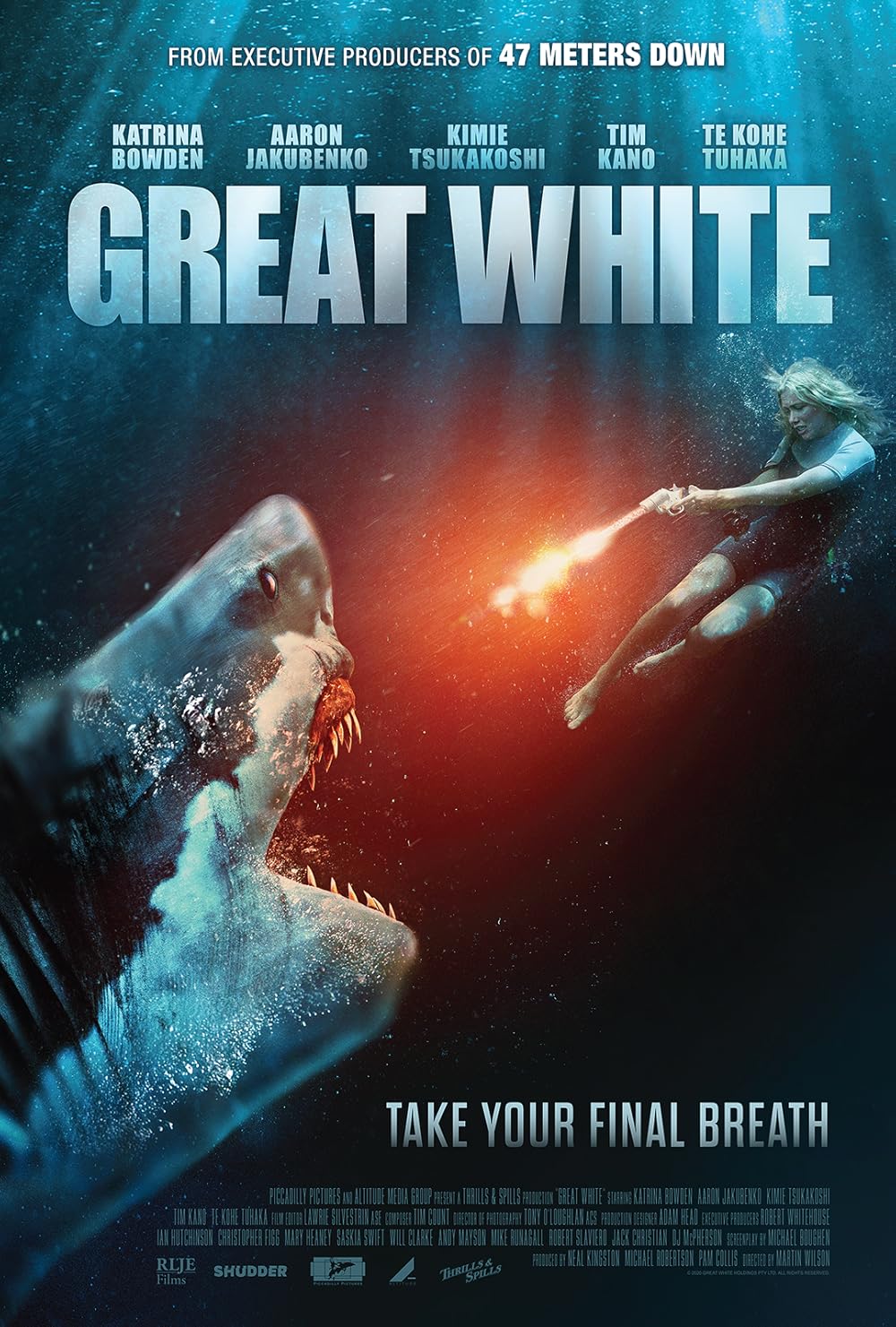 Great White (2021) 480p BluRay Hindi Dual Audio Movie ESubs [400MB]