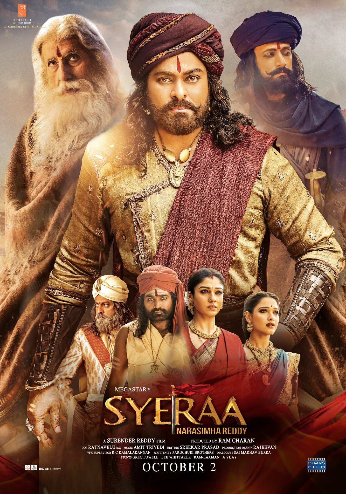 Sye Raa Narasimha Reddy (2019) 480p HDRip ORG Hindi Dubbed Movie ESubs [550MB]