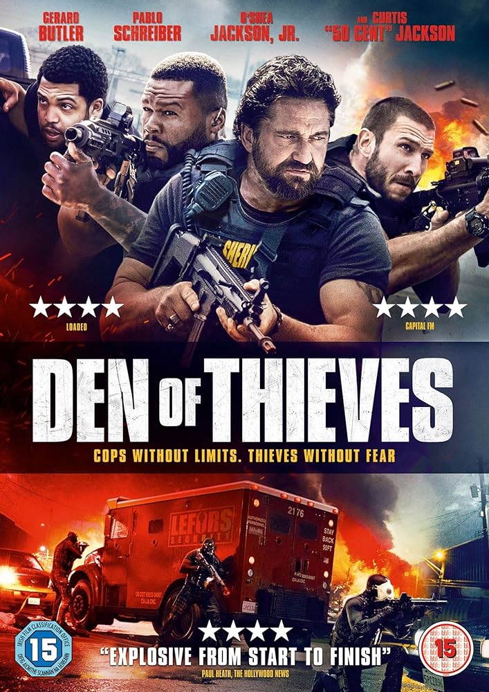 Den of Thieves (2018) 480p BluRay Hindi Dual Audio Movie UNRATED ESubs [700MB]