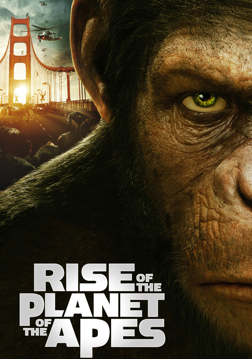 Rise of the Planet of the Apes (2011) 720p BluRay Hindi Dual Audio Movie ESubs [1GB]