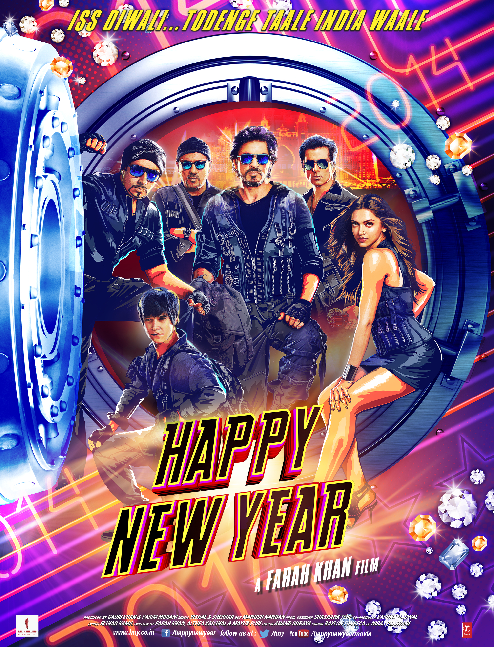 Happy New Year 2014 Hindi 1080p | 720p | 480p BluRay ESub Downlaod