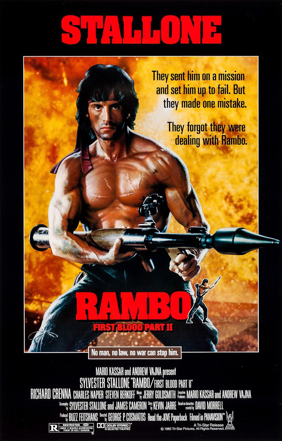 Rambo First Blood Part II 1985 Hindi Dual Audio 1080p | 720p | 480p BluRay ESub