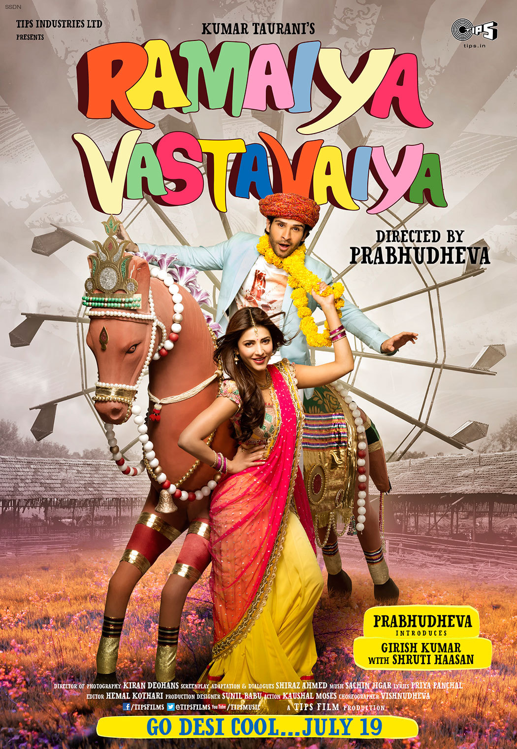 Ramaiya Vastavaiya 2013 Hindi 1080p | 720p | 480p HDRip ESub Downlaod